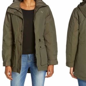 North face reign 550 fill powder down jacket parka women size large